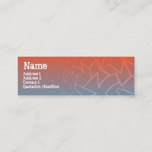 GATAKVARTER MINI VISITKORT (Framsida)