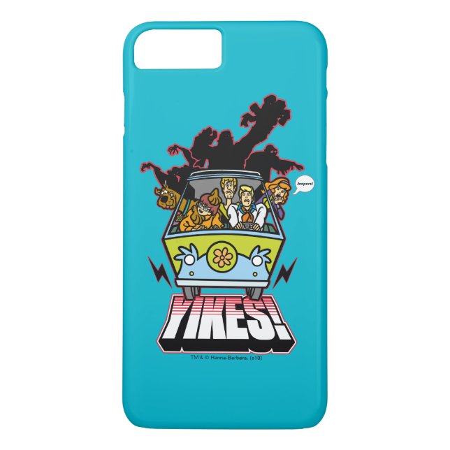 Gåtamaskin "Yikes!", Grafiskt Case-Mate iPhone Skal (Baksida)