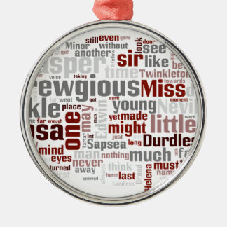 Gåtan av Edwin Drood Julgransprydnad Metall