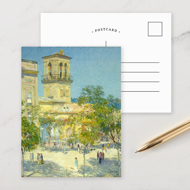 Gatan för den store kapten | Childe Hassam Vykort (Skapare uppladdad)