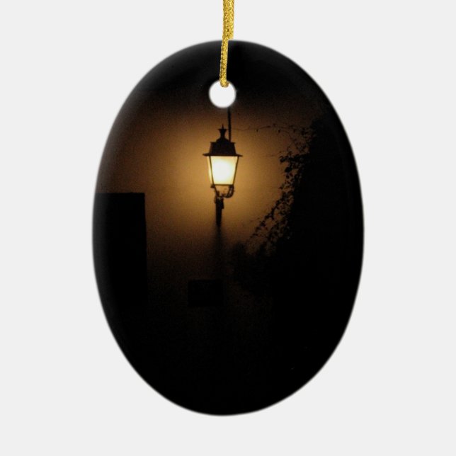 Gatan Lantern Night Lamp Oval Ornament (Framsidan)