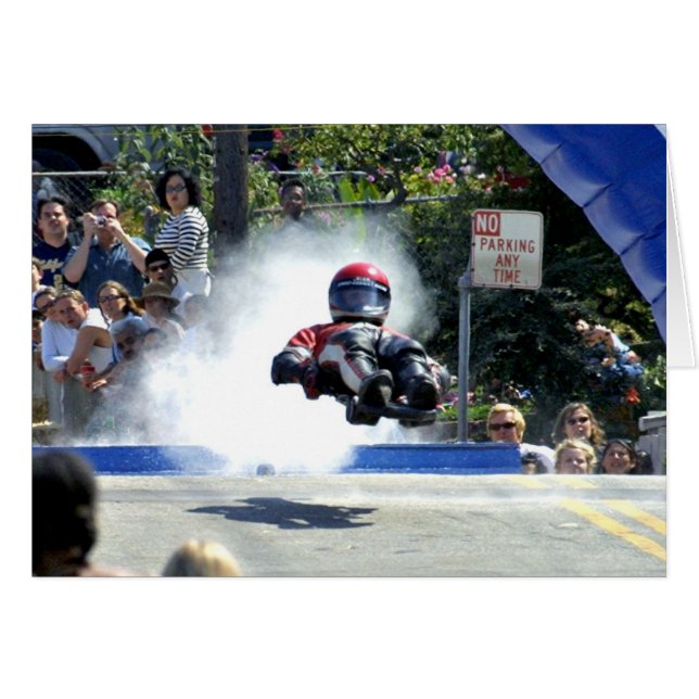 Gatan Luge Hälsningskort (Framsidan Horizontal)