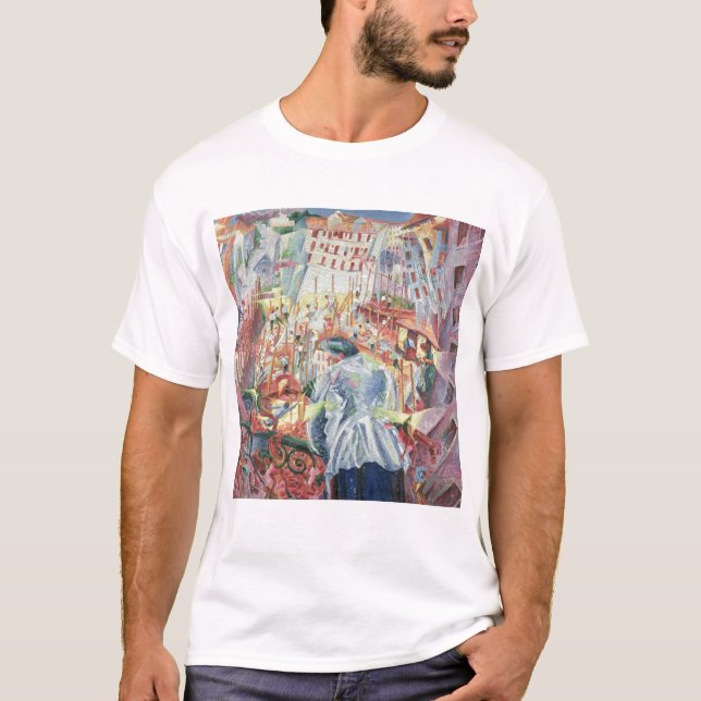 Gatan skriver in huset, 1911 t-shirt (Framsida)