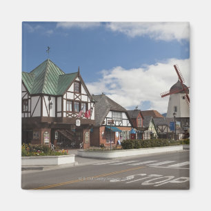 Gataplats från historiska Solvang, 'danskan Magnet