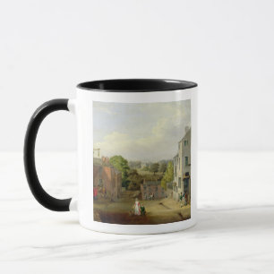 Gataplats i Chorley, Lancashire, med en Mugg