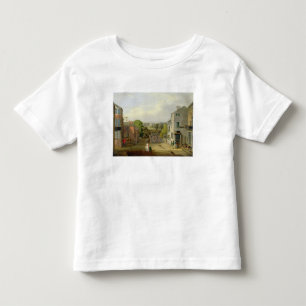 Gataplats i Chorley, Lancashire, med en Tee Shirt