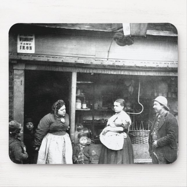 Gataplats i victorianen London Musmatta (Framsidan)