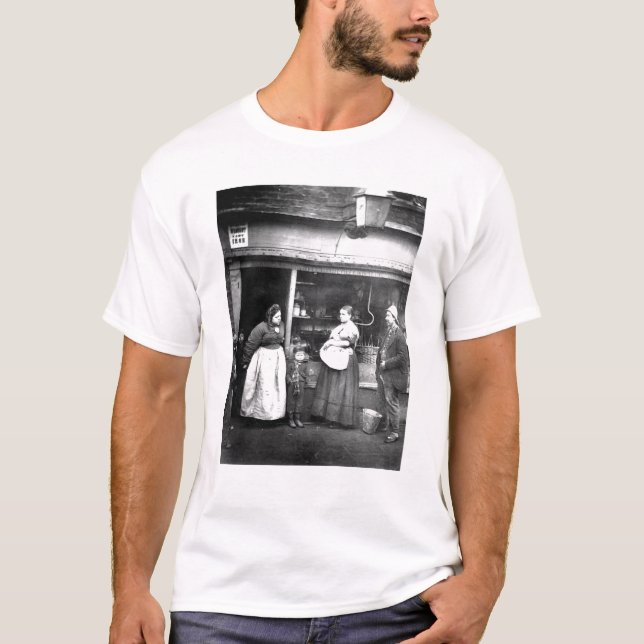 Gataplats i victorianen London T-shirt (Framsida)