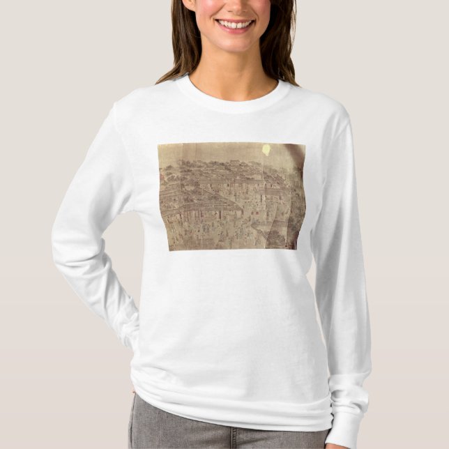 Gataplats, kines, Ming dynasti T Shirt (Framsida)