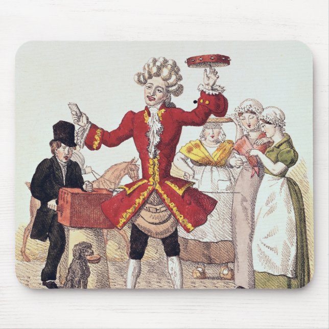 Gatasångaren som inristas av Alois Senefelder Musmatta (Framsidan)