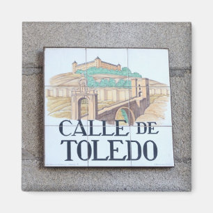 Gatatecken av Madrid Magnet