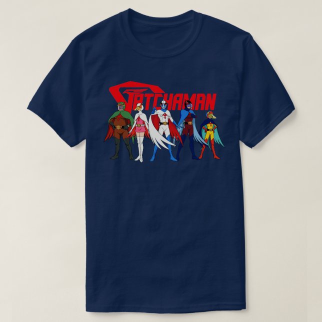 GATCHAMAN Battle of the Planets Exklusiv T Shirt (Design framsida)