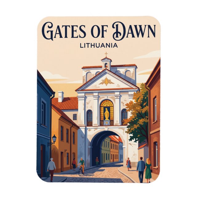 Gates of Dawn Litauen Magnet (Vertikal)