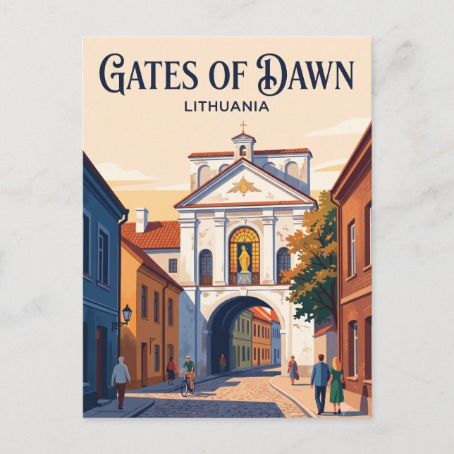 Gates of Dawn Litauen Vykort (Framsida)