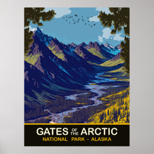 Gates of the Arctic, Alaska, Resa Poster