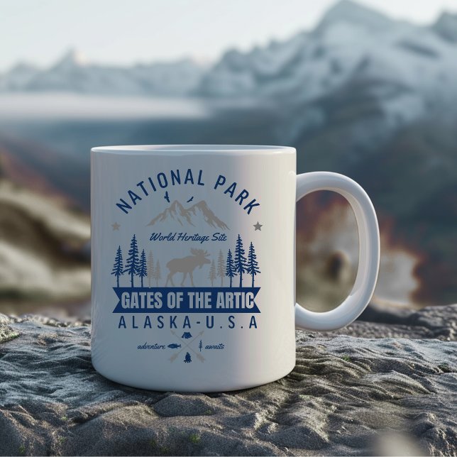 Gates of the Arctic Forest Landscape Kaffemugg (Skapare uppladdad)