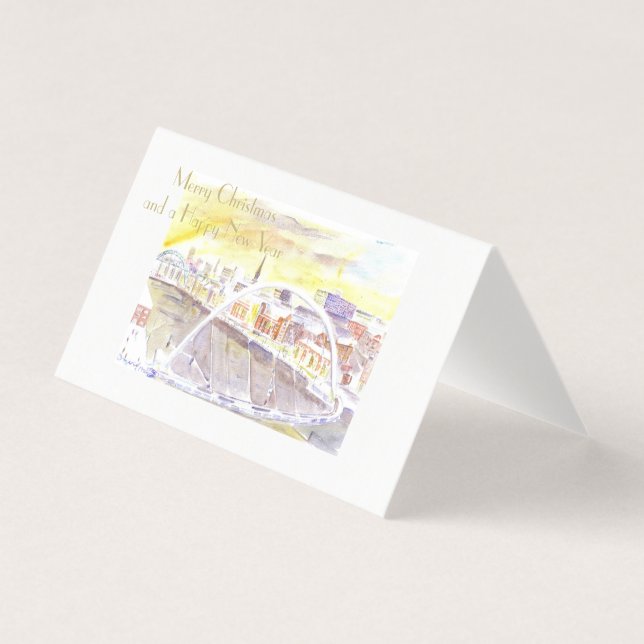 Gateshead Milenium Bridge-julkort Kort (Framsida)