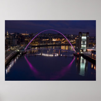 Gateshead Millennium Bridge Poster