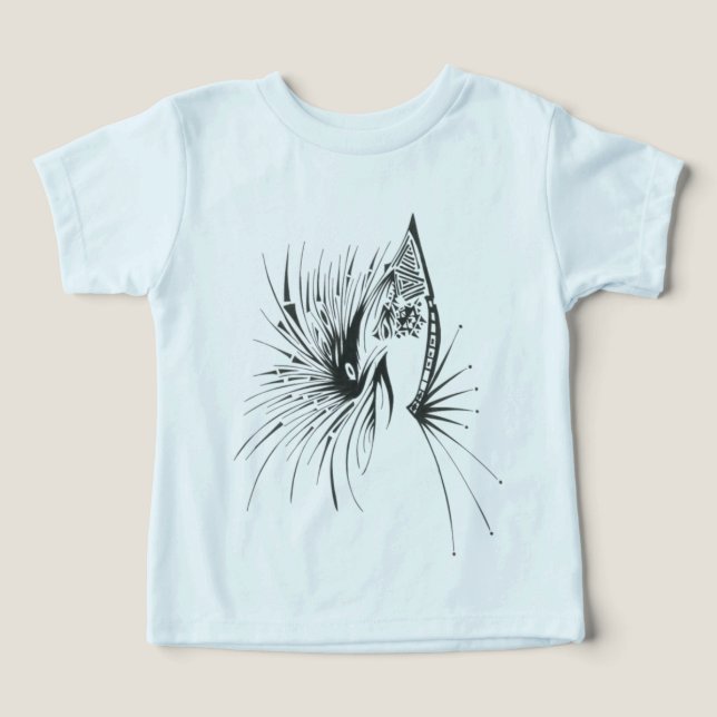 Gateway Abstrakt Tribal Tatuering Konst T Shirt (Design Framsida)