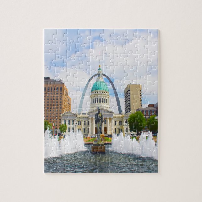Gateway Arch Kiener Plaza Missouri Pussel (Vertikal)