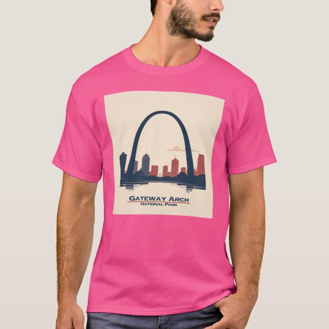 Gateway Arch National Park 2 T Shirt (Framsida)
