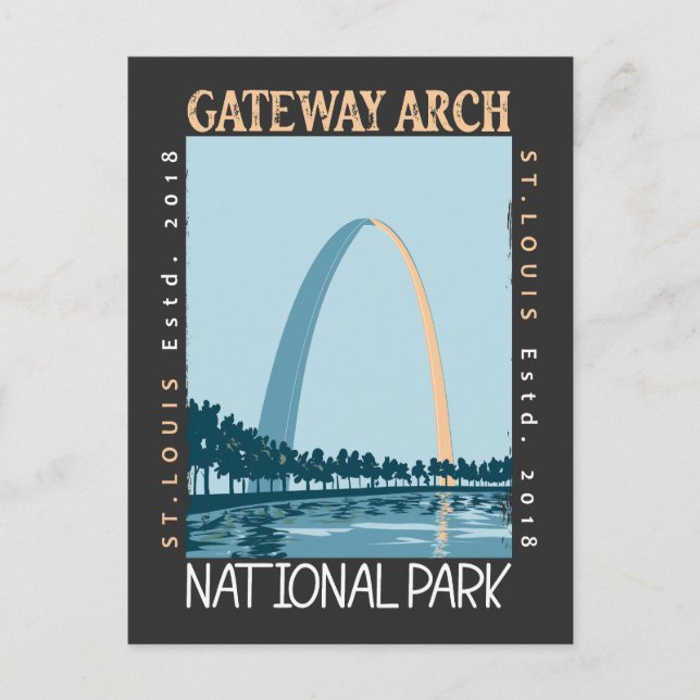 Gateway Arch National Park Förfallen Vykort (Framsida)