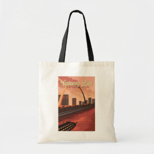 Gateway Arch National Park Illustration Travel Art Tygkasse