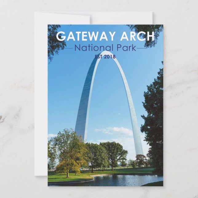 Gateway Arch National Park Missouri Julkort (Framsida)