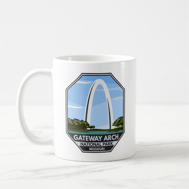 Gateway Arch National Park Missouri Kaffemugg (Vänster)