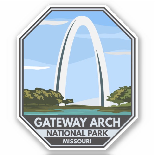 Gateway Arch National Park Missouri Klistermärken (Framsida)