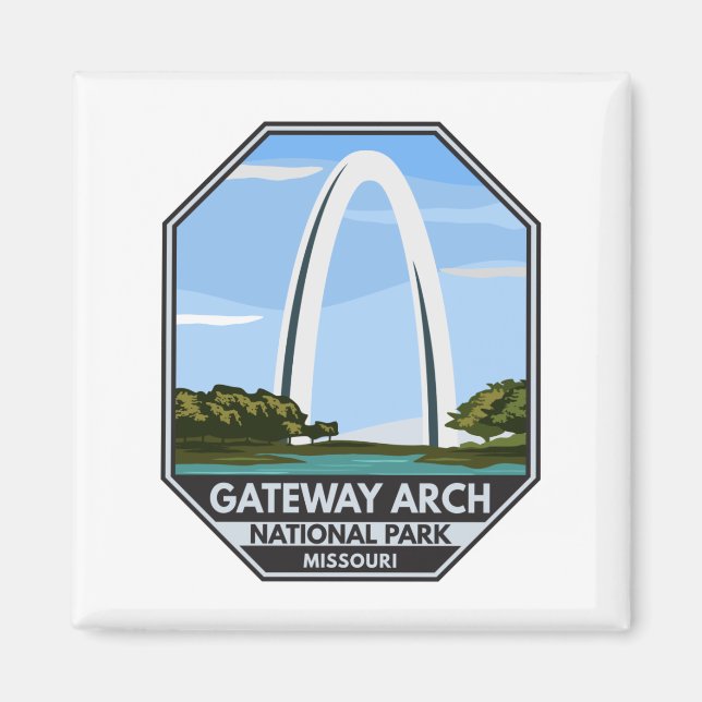 Gateway Arch National Park Missouri Magnet (Framsidan)