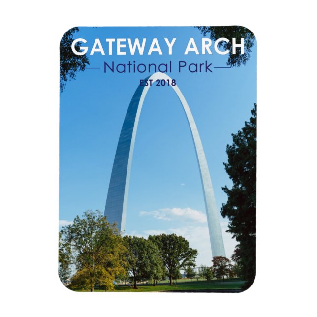 Gateway Arch National Park Missouri Magnet (Vertikal)