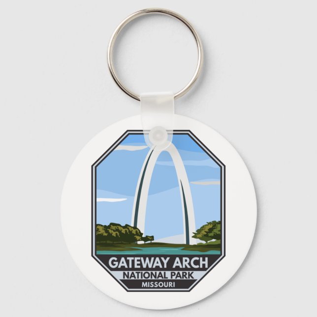 Gateway Arch National Park Missouri Nyckelring (Framsida)
