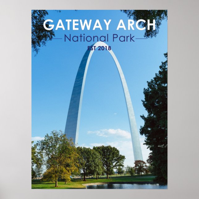 Gateway Arch National Park Missouri Poster (Framsidan)