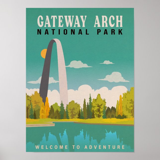 Gateway Arch National Park - Missouri Saint Louis Poster (Framsidan)