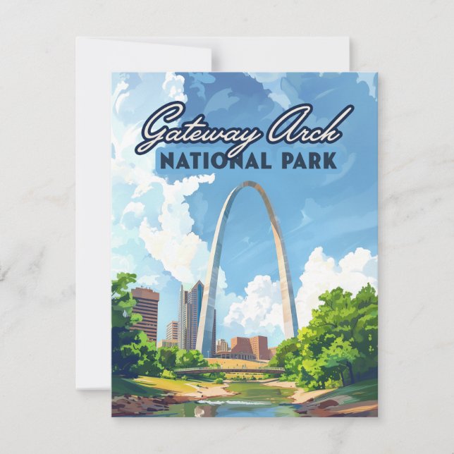 Gateway Arch National Park Missouri St Louis Card (Framsida)