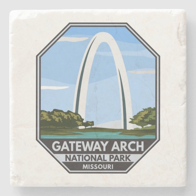 Gateway Arch National Park Missouri Stenunderlägg (Framsidan)