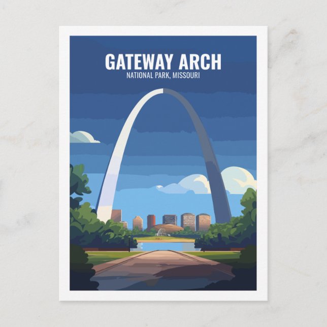 Gateway Arch National Park Missouri USA Vykort (Framsida)