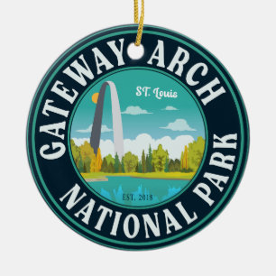 Gateway Arch National Park Saint Louis - Missouri Julgransprydnad Keramik