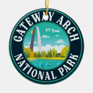 Gateway Arch National Park Saint Louis - Missouri Julgransprydnad Keramik