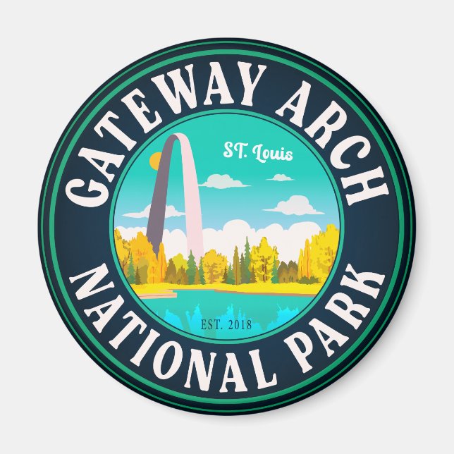 Gateway Arch National Park Saint Louis - Missouri Magnet (Framsidan)