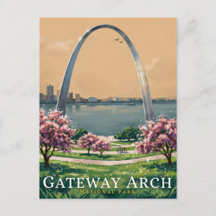 Gateway Arch National Park Scenic Vykort