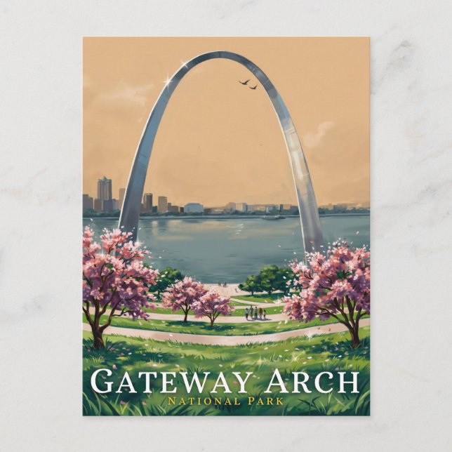 Gateway Arch National Park Scenic Vykort (Framsida)