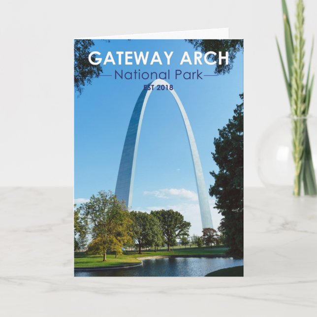 Gateway Arch nationalpark Missouri Kort (Framsida)
