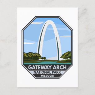 Gateway Arch nationalpark Missouri Vykort