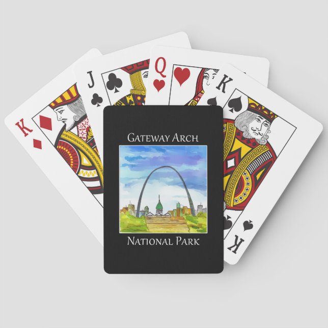 Gateway Arch nationalpark, St. Louis Casinokort (Baksidan)
