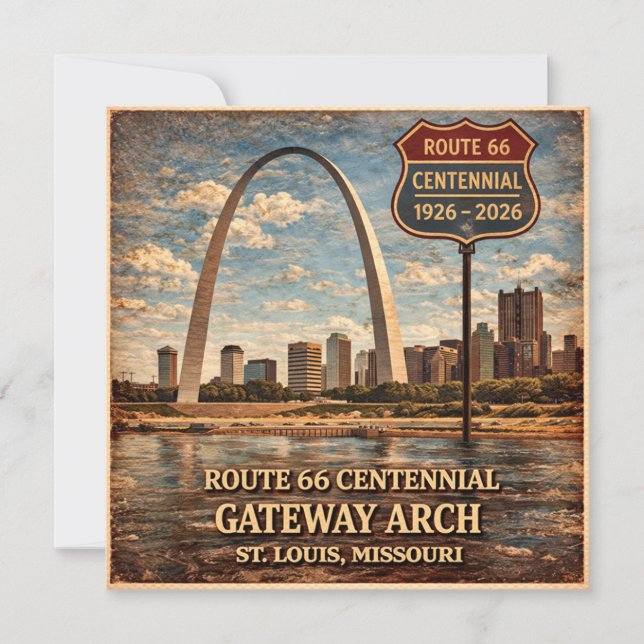 Gateway Arch Route 66 St Louis Resegruß (Framsida)