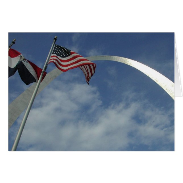 Gateway Arch, St. Louis, Missouri Hälsningskort (Framsidan Horizontal)