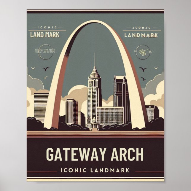Gateway Arch - St. Louis, Missouri Poster (Framsidan)