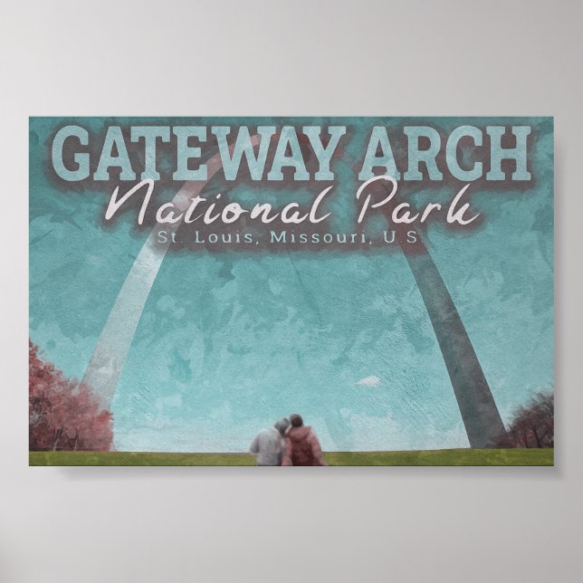 GATEWAY ARCH - ST LOUIS MISSOURI POSTER (Framsidan)